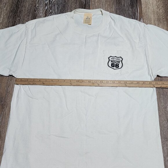 Historic Route 66 Pocket Tee Good Shirts White Travel Vintage Graphic XL - Picture 11 of 12